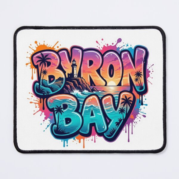 Item preview, Byron Bay Coastal Graffiti Sticker designed and sold by Imaginarium of Chaos falcon88 .
