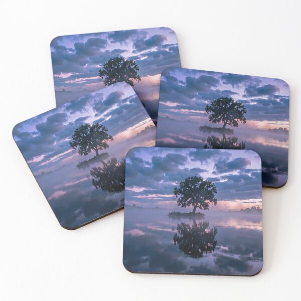 Item preview, Mystical Twilight: The Lone Tree in the Fog of Oblivion designed and sold by VoidVeilStudio.