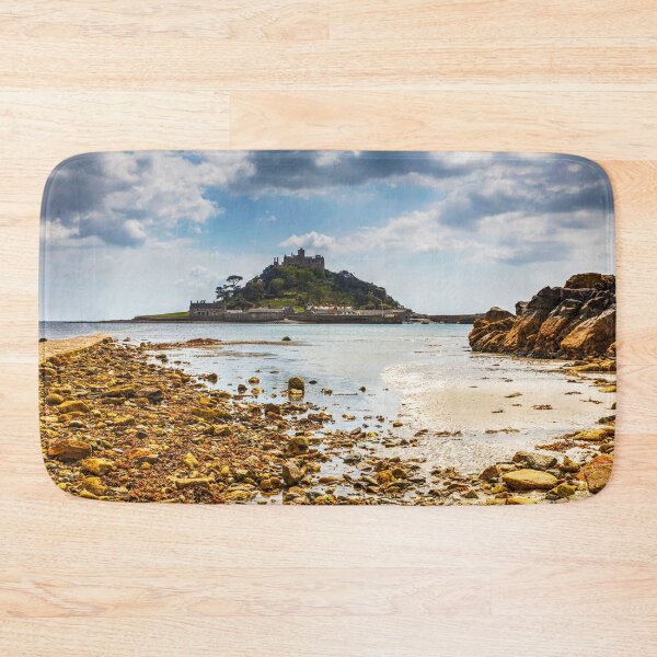Item preview, St Michael’s Mount, Foreground Rocks, Cornwall. England designed and sold by Paul Thompson Photography.