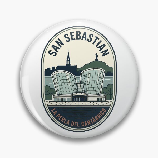 Item preview, Vintage San Sebastian Spain Travel Badge designed and sold by k3rstman1.