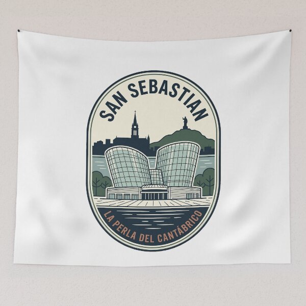 Item preview, Vintage San Sebastian Spain Travel Badge designed and sold by k3rstman1.