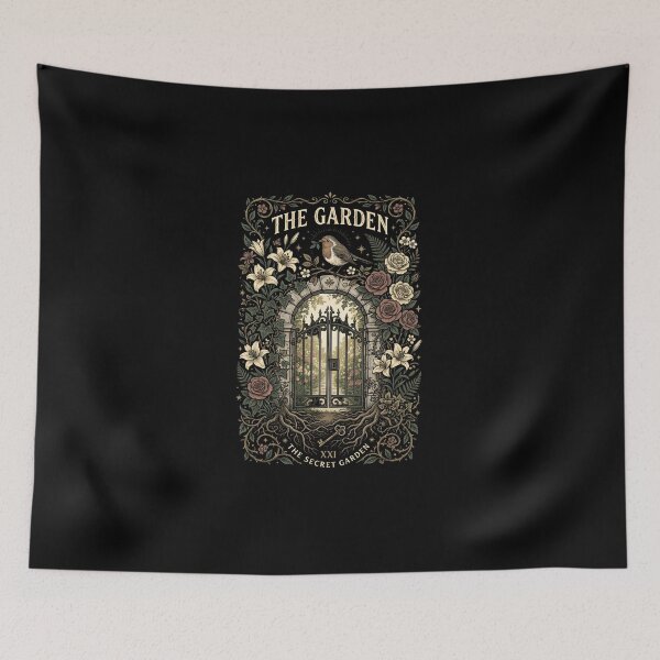 Item preview, The Garden Gate and Robin Vintage Secret Garden Tarot Art designed and sold by Fenay Designs.