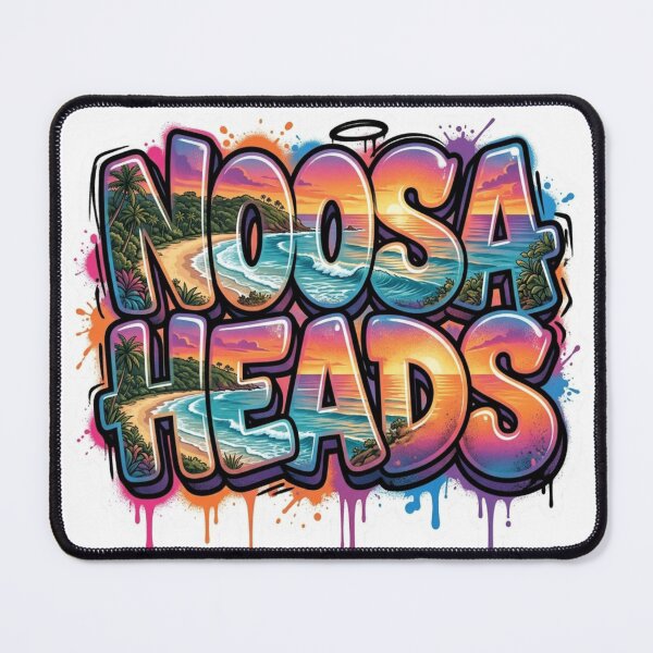 Item preview, Noosa Heads Beach Graffiti Sticker designed and sold by Imaginarium of Chaos falcon88 .