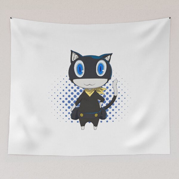 Item preview, Cute Anime Phantom Cat Mascot Design designed and sold by lamiarte.
