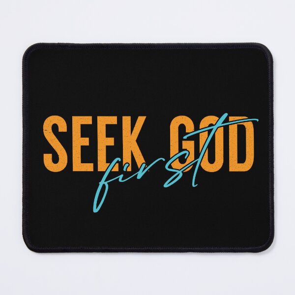 Item preview, Seek God First – Christian Faith Quote designed and sold by Verse & Vibes.