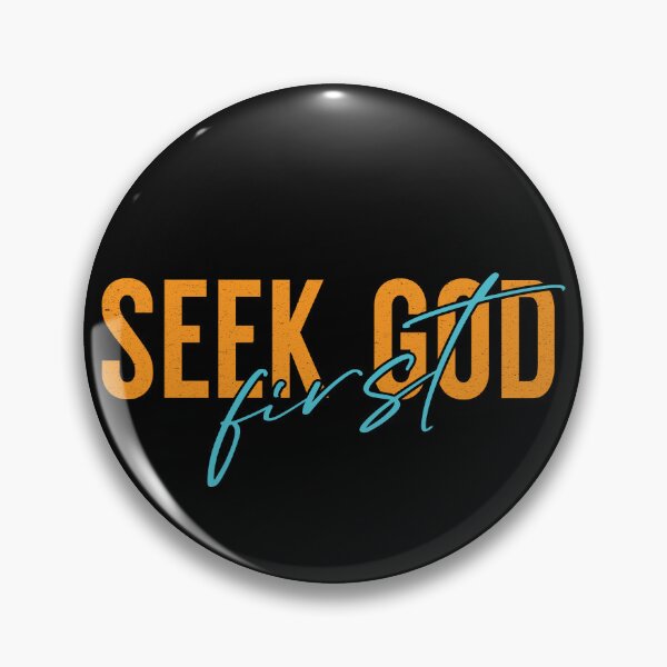 Item preview, Seek God First – Christian Faith Quote designed and sold by Verse & Vibes.