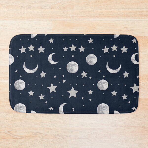Item preview, Moon and Stars Seamless Pattern designed and sold by ellecraftyowl.