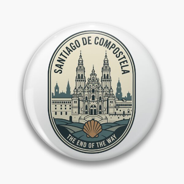 Item preview, Santiago de Compostela Cathedral Camino de Santiago Badge designed and sold by k3rstman1.