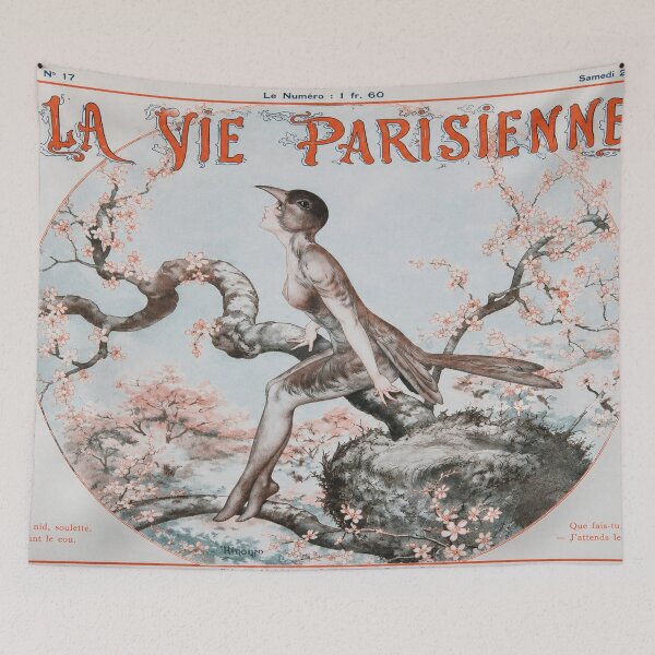 Item preview, La Vie Parisienne 1924 by Cheri Herouard - Art Nouveau Bird Woman Illustration for Vintage Fantasy Collectors designed and sold by RickE.