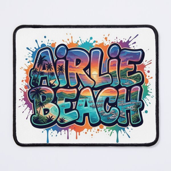 Item preview, Airlie Beach Harbor Graffiti Sticker designed and sold by Imaginarium of Chaos falcon88 .