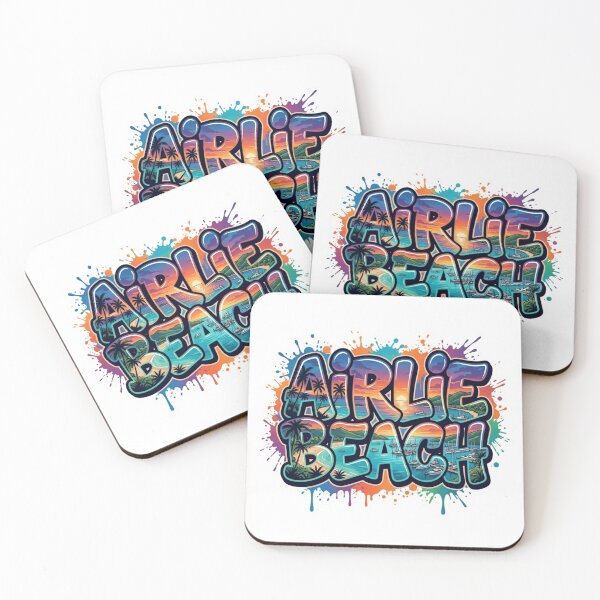 Item preview, Airlie Beach Harbor Graffiti Sticker designed and sold by Imaginarium of Chaos falcon88 .