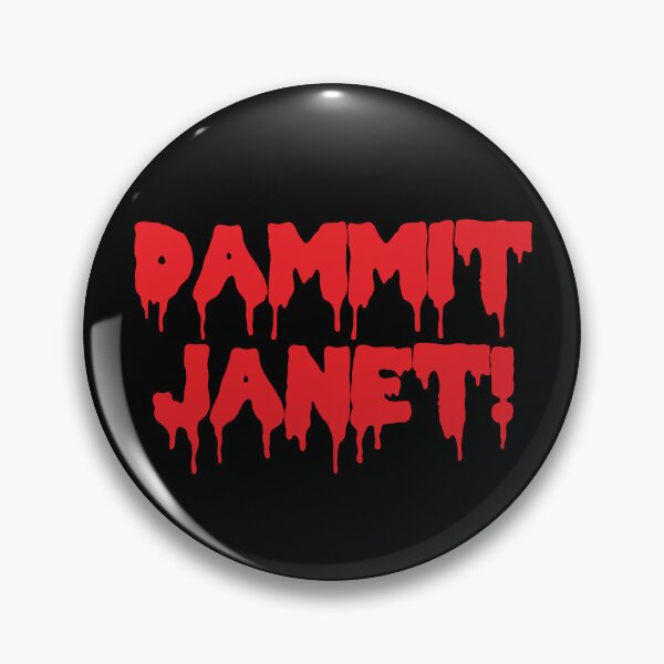 Item preview, Dammit Janet Horror Film Dripping Blood designed and sold by CreativeTwins.