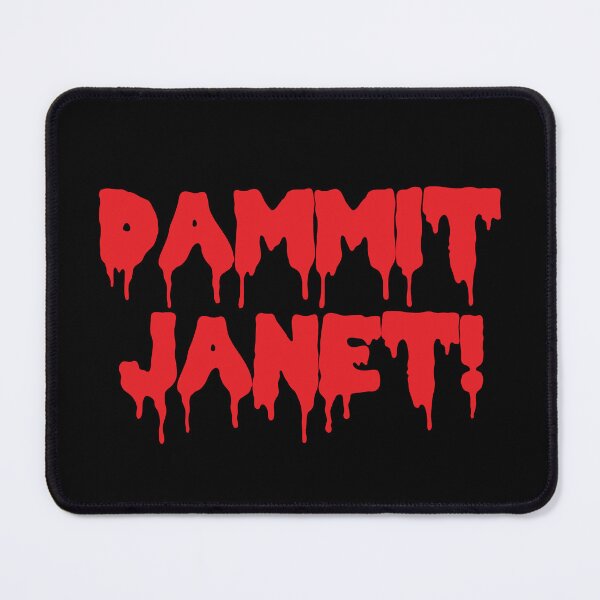 Item preview, Dammit Janet Horror Film Dripping Blood designed and sold by CreativeTwins.