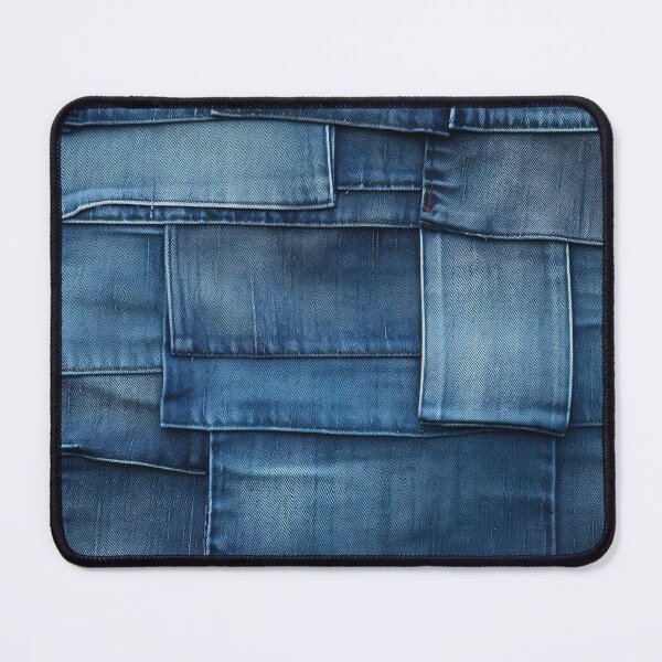 Item preview, Blue Denim Patchwork Pattern designed and sold by GorArt1.
