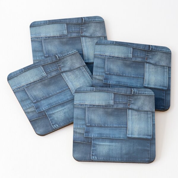 Item preview, Blue Denim Patchwork Pattern designed and sold by GorArt1.