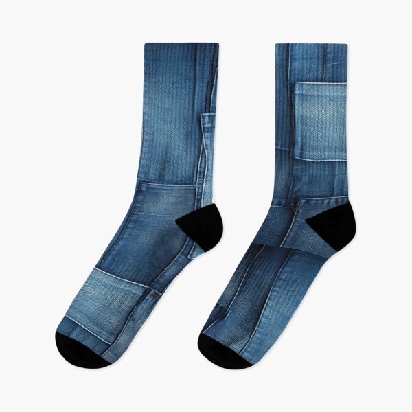 Item preview, Blue Denim Patchwork Pattern designed and sold by GorArt1.