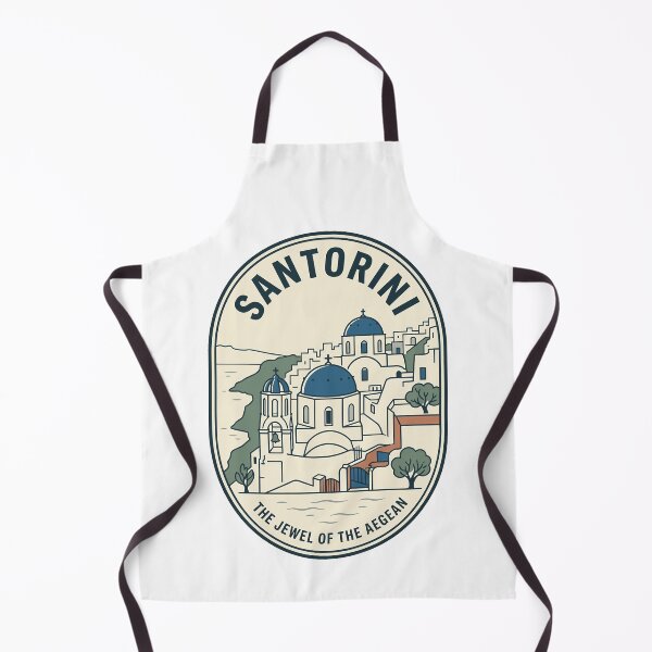 Item preview, Santorini Greece Blue Dome Church Travel Badge designed and sold by k3rstman1.