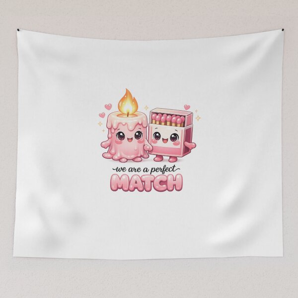 Item preview, Perfect Match Cute Candle Pun | Kawaii Pastel Valentine Aesthetic designed and sold by Dulxoz.