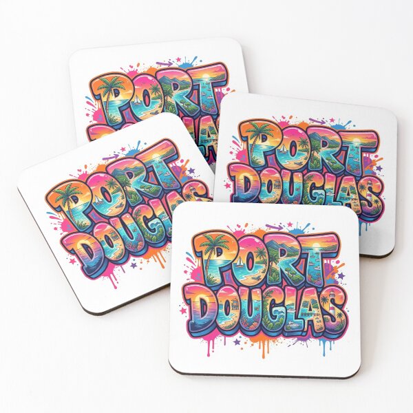 Item preview, Port Douglas Coastal Graffiti Sticker designed and sold by Imaginarium of Chaos falcon88 .