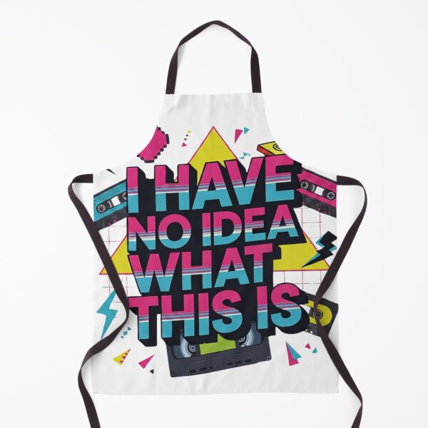 Item preview, I Have No Idea What This Is Retro 80s Vibe T-Shirt Graphic designed and sold by MerchlyMike.