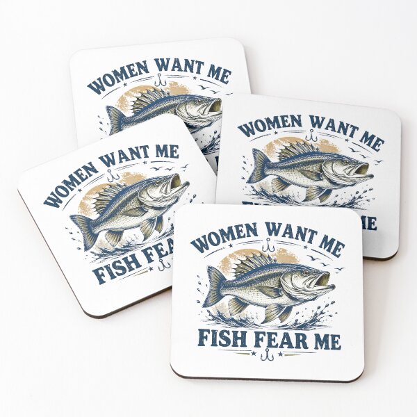 Item preview, Women Want Me Mullet Fish Fear Me Vintage Fishing. designed and sold by HorrorInkStudio.