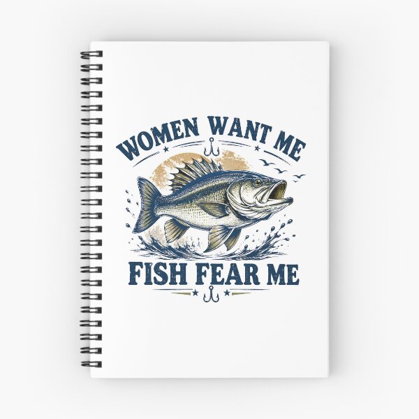 Item preview, Women Want Me Mullet Fish Fear Me Vintage Fishing. designed and sold by HorrorInkStudio.