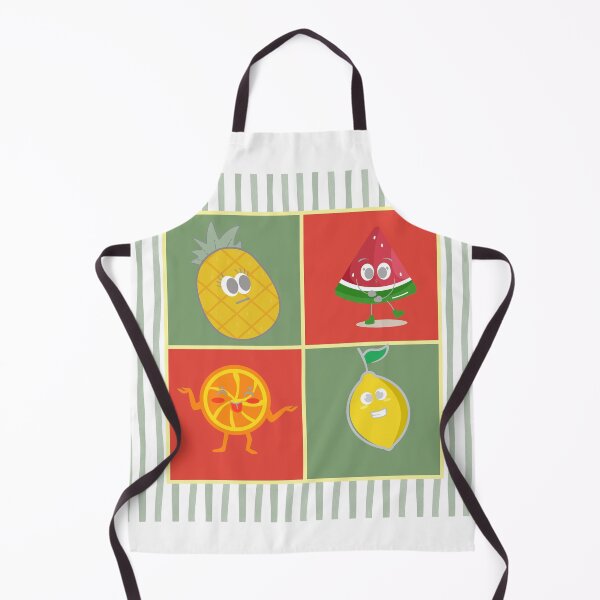 Item preview, Cute Retro Fruit Grid Pineapple Watermelon Lemon designed and sold by SoftAuraStudi0.