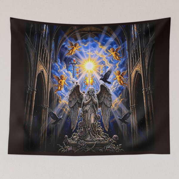 Item preview, Dark Gothic Art &amp; Fine Art Prints (1:1 Square Posters) designed and sold by Cyber-ART-Studio.