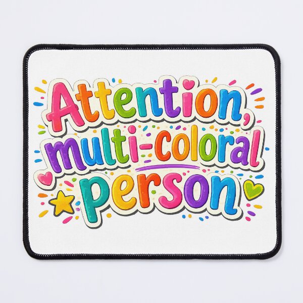 Item preview, Attention, Multi-Coloral Person – Autism Awareness Printable Wall Art | Neurodiversity Gift | Inclusive Classroom Decor designed and sold by Hookesmode.