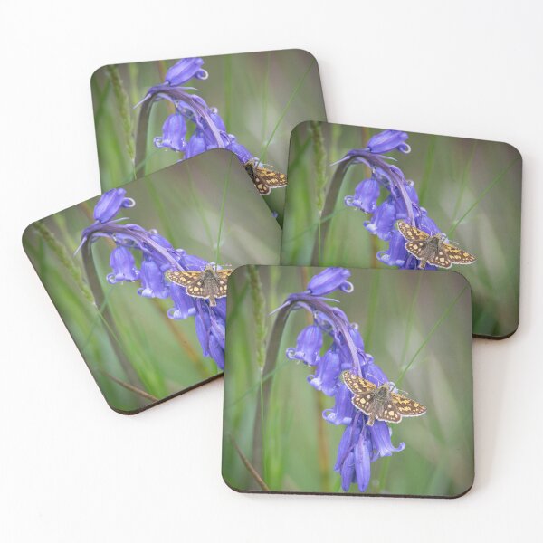 Item preview, Chequered Skipper Butterfly on Bluebell designed and sold by CEastwoodPhotos.