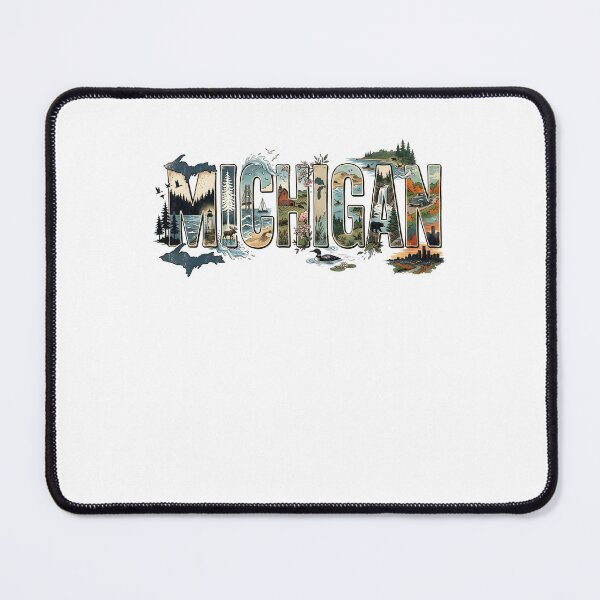 Item preview, Michigan Vintage Nature Collage MI State Pride Travel Landscape designed and sold by phoebelevine.
