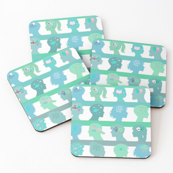 Item preview, Self Expressive world - blue-green tone - Large Scale designed and sold by Fabricatemyart.