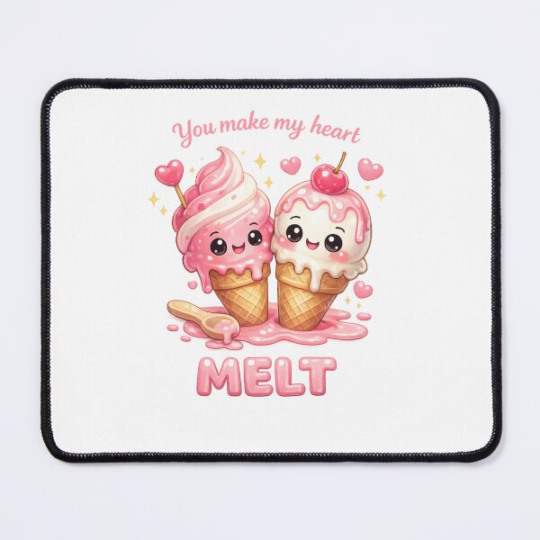 Item preview, You Make My Heart Melt Ice Cream Pun | Kawaii Pastel Valentine Aesthetic designed and sold by Dulxoz.