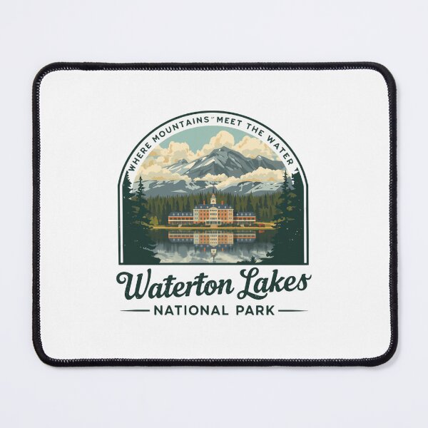 Item preview, Waterton Lakes National Park Where Mountains Meet The Water Travel Vacation Souvenir Outdoor Explorer designed and sold by JonesFlora2025.