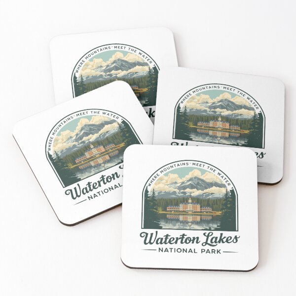 Item preview, Waterton Lakes National Park Where Mountains Meet The Water Travel Vacation Souvenir Outdoor Explorer designed and sold by JonesFlora2025.