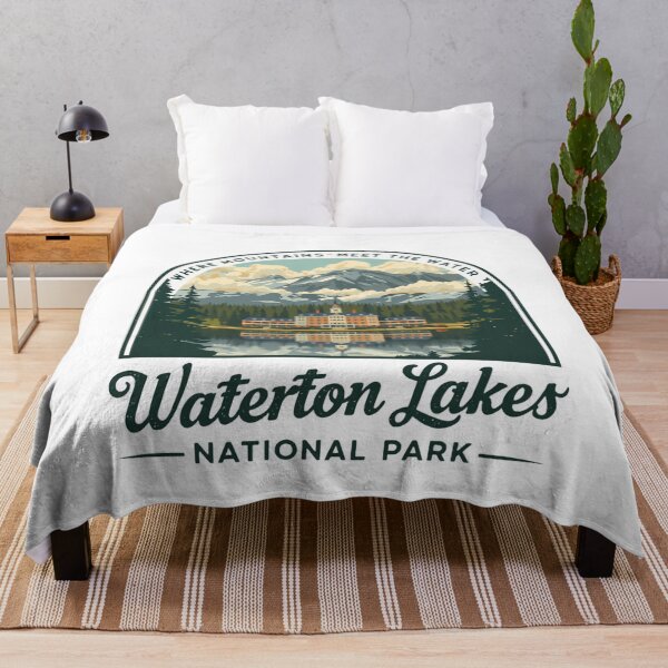 Item preview, Waterton Lakes National Park Where Mountains Meet The Water Travel Vacation Souvenir Outdoor Explorer designed and sold by JonesFlora2025.