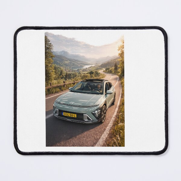 Item preview, Scenic Electric Road Trip Print | Modern EV Adventure Wall Art | Mountain Drive Landscape Photography designed and sold by Hookesmode.