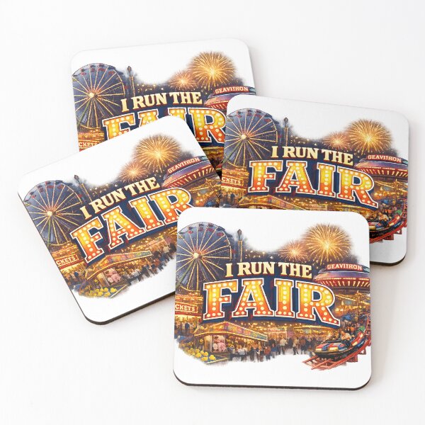 Item preview, I Run the Fair Carnival Sign Art | Funfair Manager Gift | Amusement Park Wall Decor designed and sold by Hookesmode.