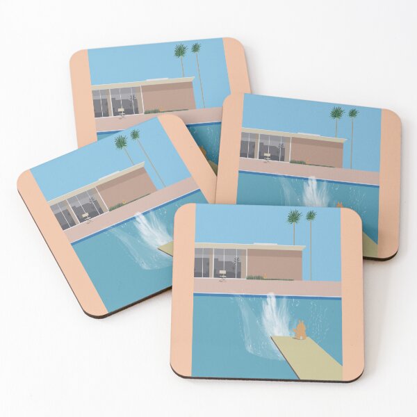 Item preview, Not ‘A Bigger Splash’ by Hockney (rabbit) designed and sold by EmmaChristieArt.