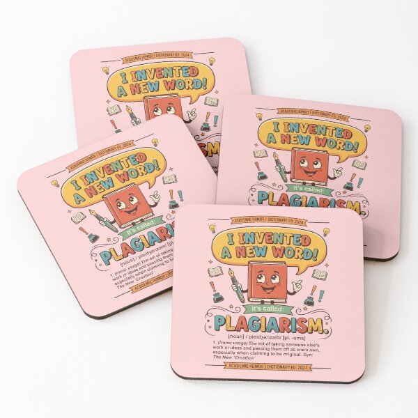 Item preview, I Invented A New Word Plagiarism Funny Dictionary Joke Cartoon Design Gift For Teachers Students And Writers designed and sold by Im-Ara.