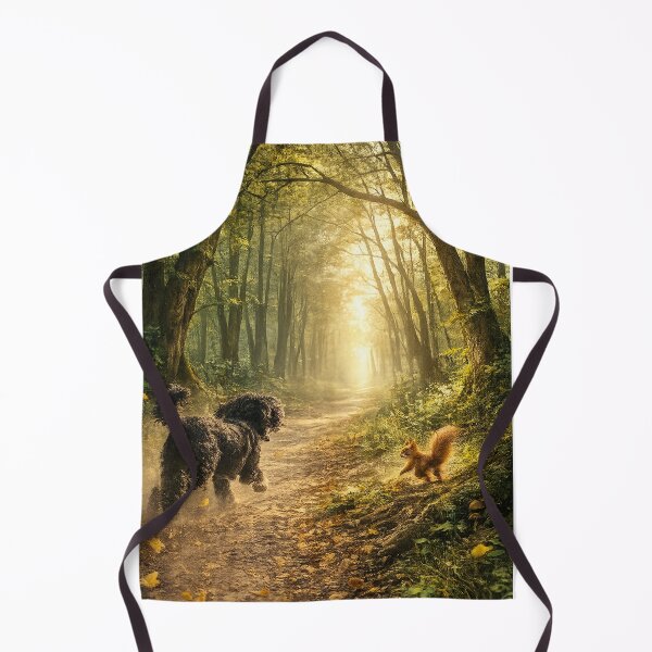 Item preview, Woodland Adventure Dog Print | Magical Forest Animal Wall Art | Nature Lover Decor designed and sold by Hookesmode.