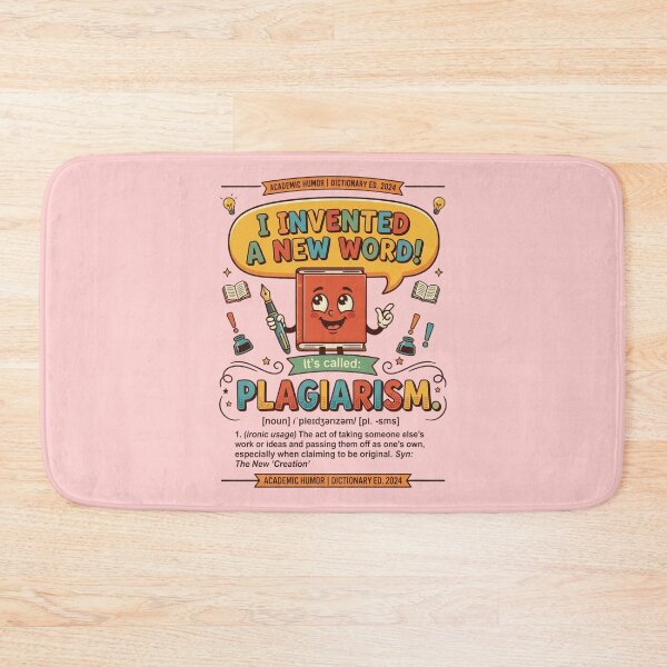Item preview, I Invented A New Word Plagiarism Funny Dictionary Joke Cartoon Design Gift For Teachers Students And Writers designed and sold by Im-Ara.