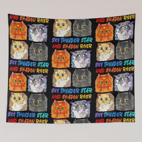 Item preview, Wind Shadow River Star Thunder Sky Cat Feline Mystic Cats designed and sold by phoebelevine.