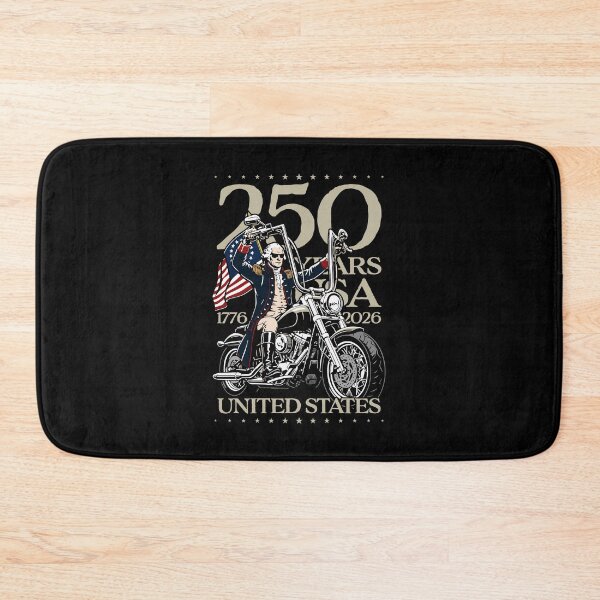 Item preview, 250 Years George Washington Riding A Motorcycle 1776-2026 Patriotic 4th of July designed and sold by phoebelevine.