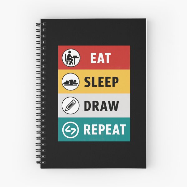 Item preview, Eat Sleep Draw Repeat designed and sold by SiarheiYur.