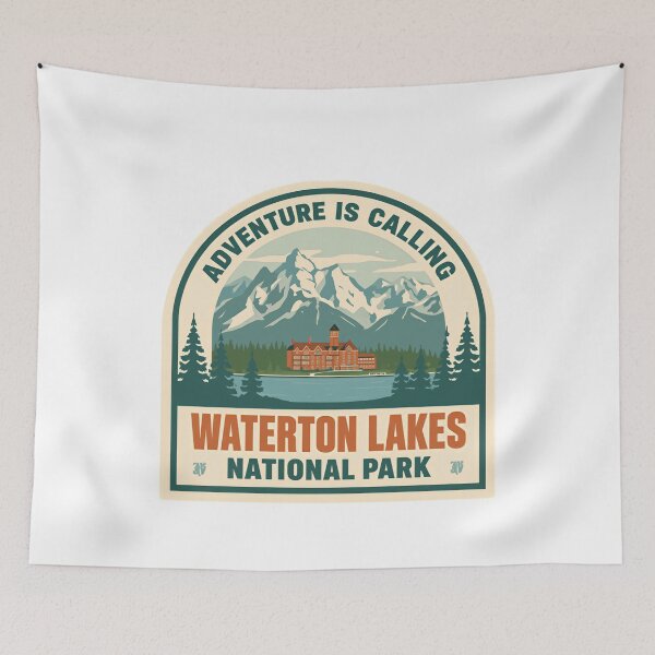 Item preview, Adventure Is Calling Waterton Lakes National Park Travel Hiking Nature designed and sold by JonesFlora2025.