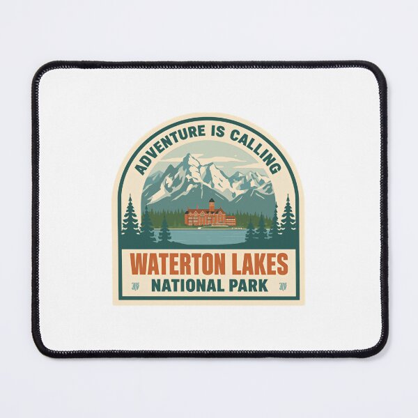 Item preview, Adventure Is Calling Waterton Lakes National Park Travel Hiking Nature designed and sold by JonesFlora2025.