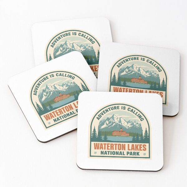 Item preview, Adventure Is Calling Waterton Lakes National Park Travel Hiking Nature designed and sold by JonesFlora2025.