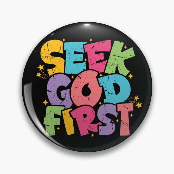 Item preview, Seek God First – Christian Typography  designed and sold by Verse & Vibes.