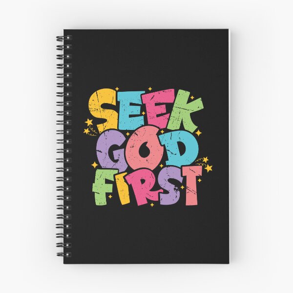 Item preview, Seek God First – Christian Typography  designed and sold by Verse & Vibes.